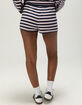 FULL TILT Stripe Womens Lounge Shorts image number 4