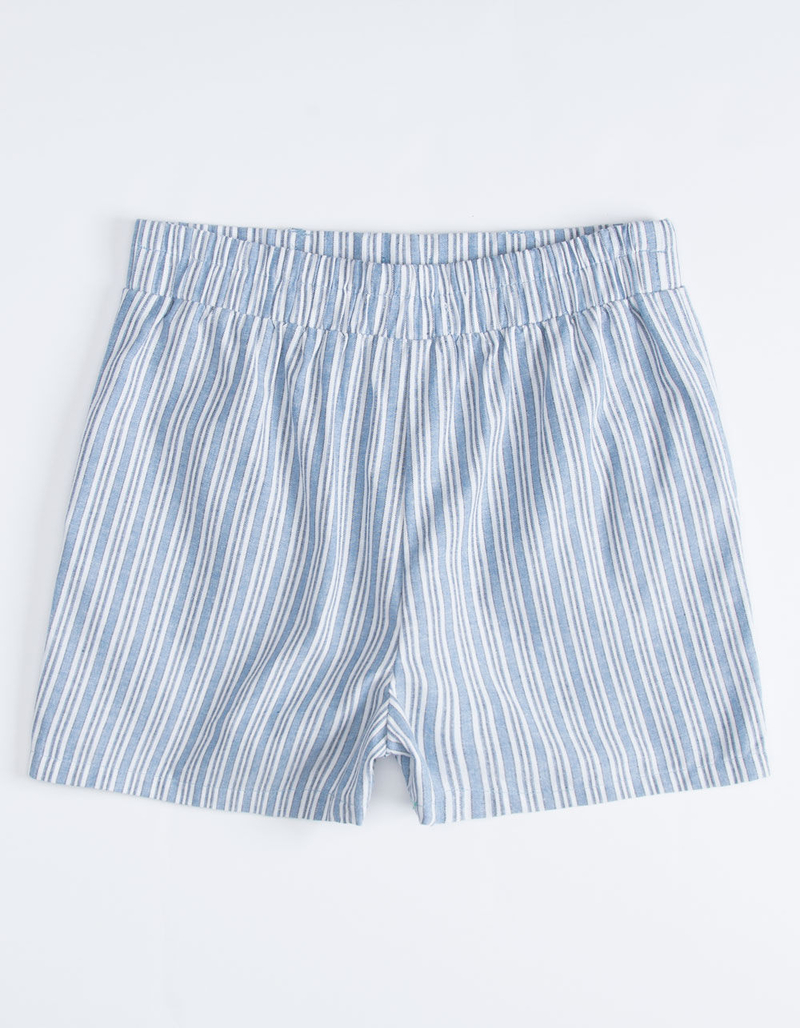 WHITE FAWN Stripe Girls Beach Shorts image number 1