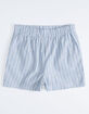 WHITE FAWN Stripe Girls Beach Shorts image number 2