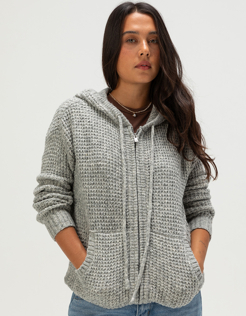 ROXY Glassy Morning Womens Zip-Up Hooded Sweater image number 0