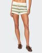 EDIKTED Amaris Striped Knit Shorts image number 3