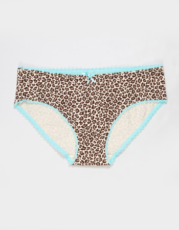 FULL TILT Cotton Bow Lace Trim Hipster Panties Primary Image