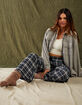 FULL TILT Plaid Womens Pajama Pants image number 5