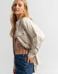 RSQ Raw Edge Cord Womens Shacket image number 2