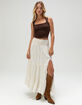 WEST OF MELROSE Embroidered Womens Maxi Skirt image number 1