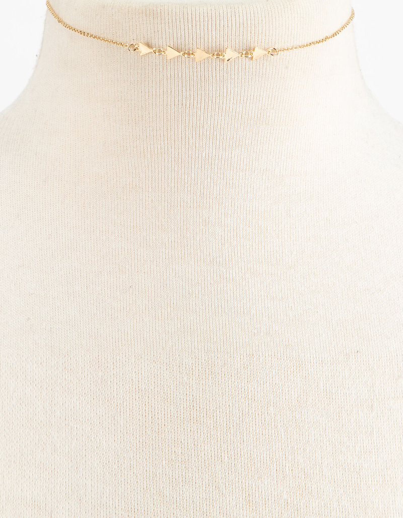 FULL TILT 5 Piece Velvet & Triangle Chokers image number 4