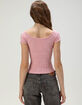 FREE PEOPLE So Soft Pointelle Womens Henley Top image number 4