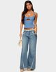 EDIKTED Karin Cut Out Ribbed Tank Top image number 5