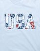 USA Hibiscus Outline Unisex Tee image number 2