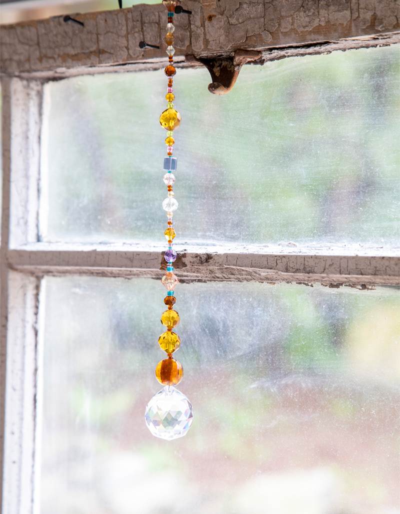 NATURAL LIFE Amber Crystal Sun Catcher image number 1