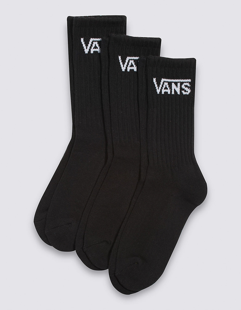 VANS 3 Pack Kids Classic Crew Socks image number 0