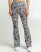 RSQ Womens Print Flare Pants image number 4