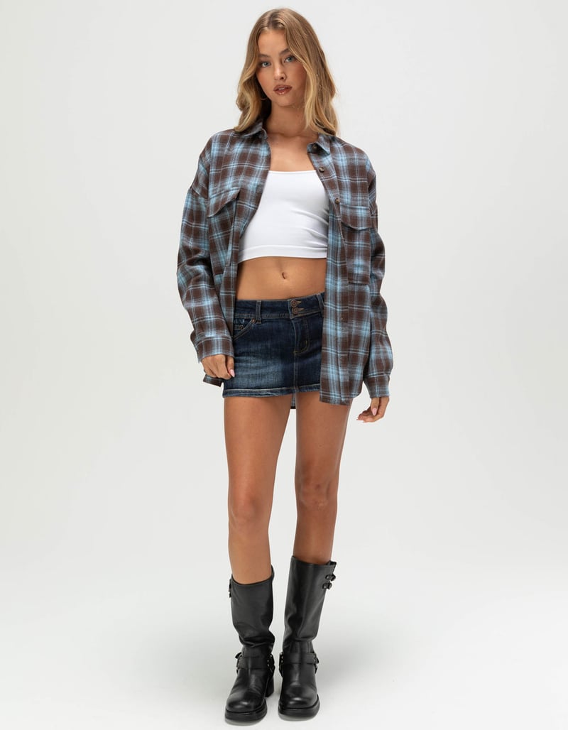 ACOA Womens Oversized Flannel image number 1