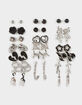 FULL TILT 20 Pack Punk Heart Sword Butterfly Earrings image number 1