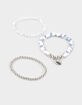 FULL TILT 3 Pack Printed Beaded Heart Bracelets image number 1
