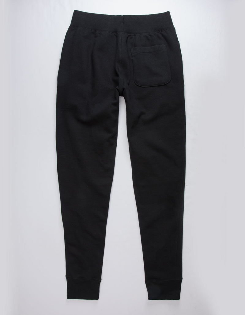 CHAMPION Reverse Weave Big C Chenille Logo Black Mens Sweatpants image number 1