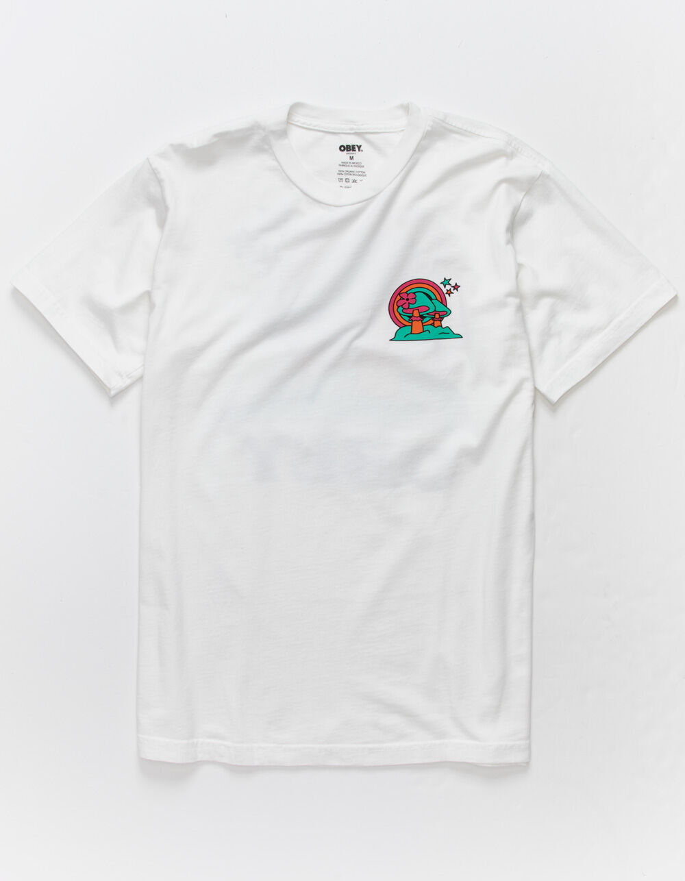 OBEY Happy Land Mens T-Shirt - WHITE 