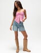 FULL TILT Twist Womens Flyaway Tube Top image number 2