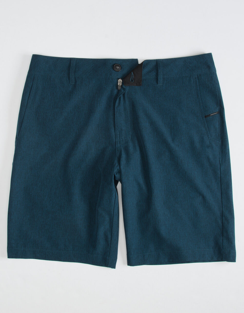 SILUS EMBOSSED INTERLOCK SHORTS - NAVY