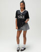NIKE Sportswear Womens V-Neck Jersey Top image number 5