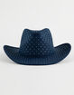 Denim Rhinestone Womens Cowboy Hat image number 2
