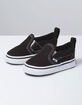 VANS Toddler Canvas Slip-On Black Velcro Shoes image number 1