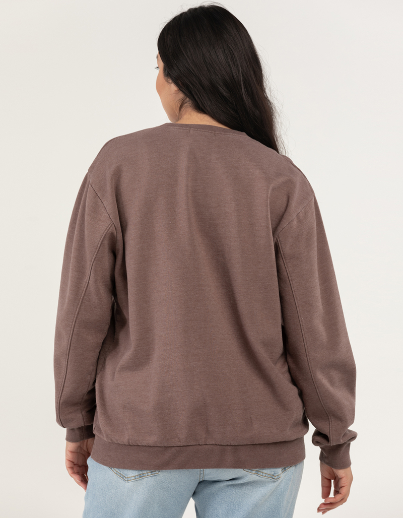 FULL TILT San Francisco Embroidered Womens Crewneck Sweatshirt image number 2