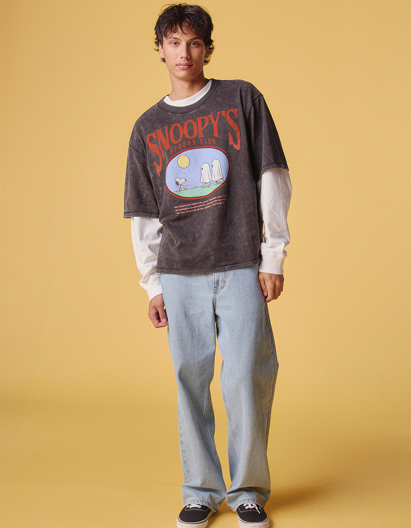 RSQ x Peanuts Ghosts Mens Boxy Tee image number 3