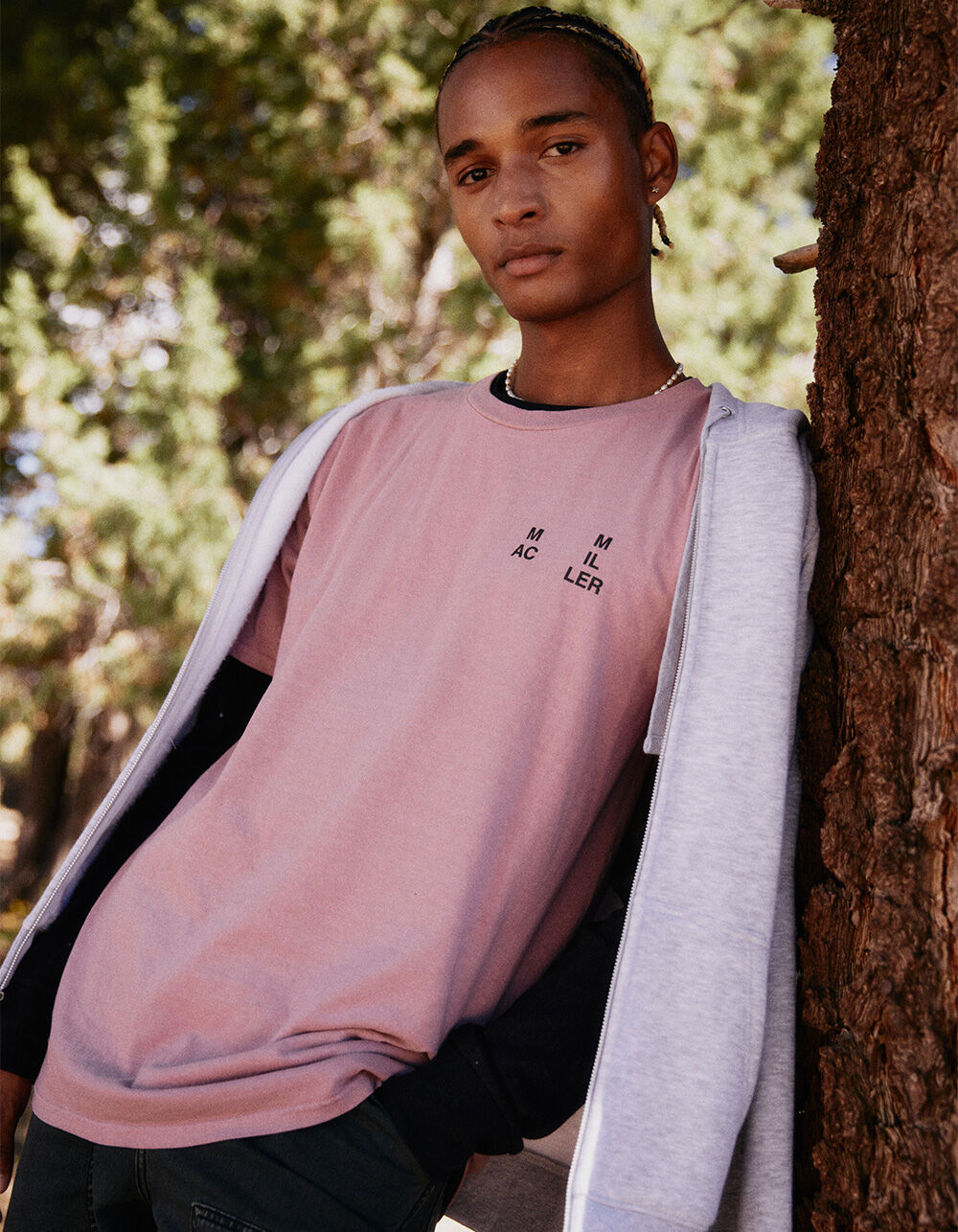 MAC MILLER Above Us Mens Tee - MAUVE | Tillys