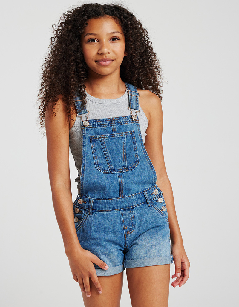 RSQ Girls Denim Shortalls image number 2