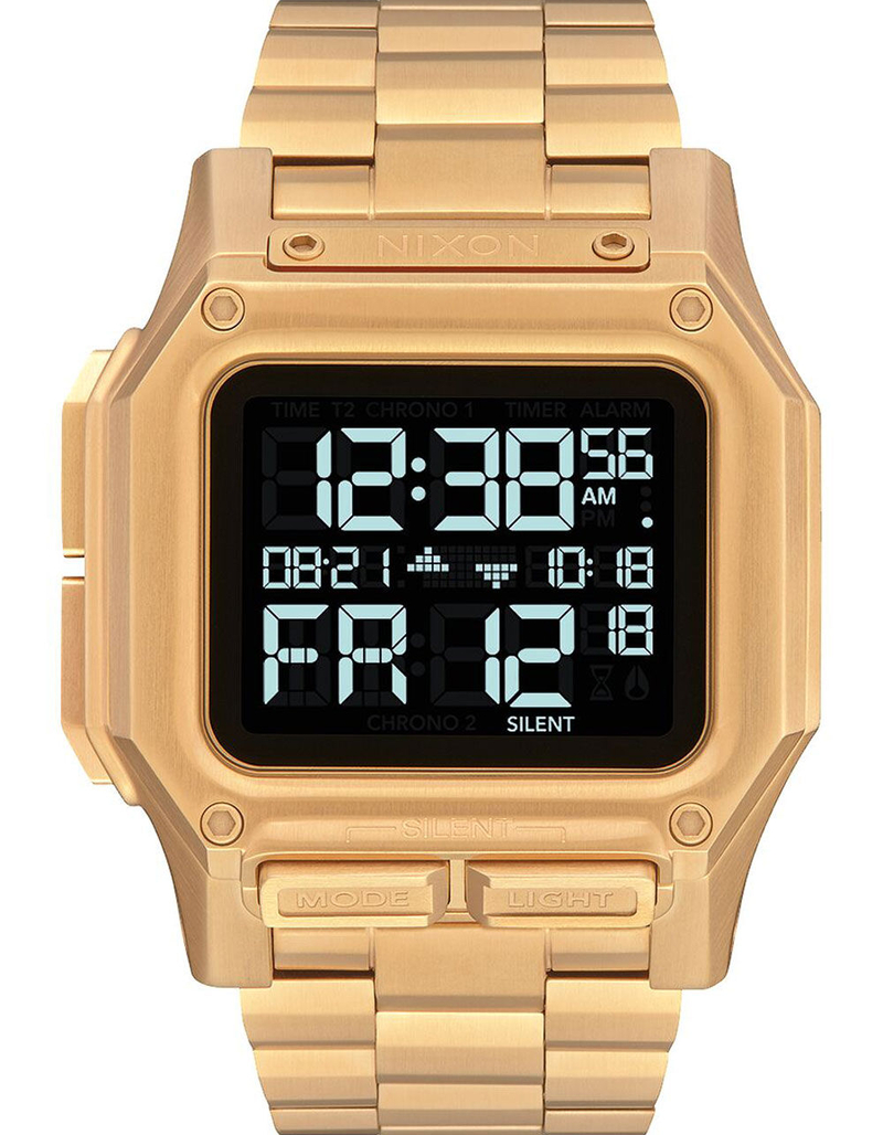NIXON Regulus Stainless Steel Gold Watch image number 0
