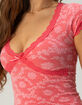 BDG Urban Outfitters Bella Womens Seamless Lace Top image number 2