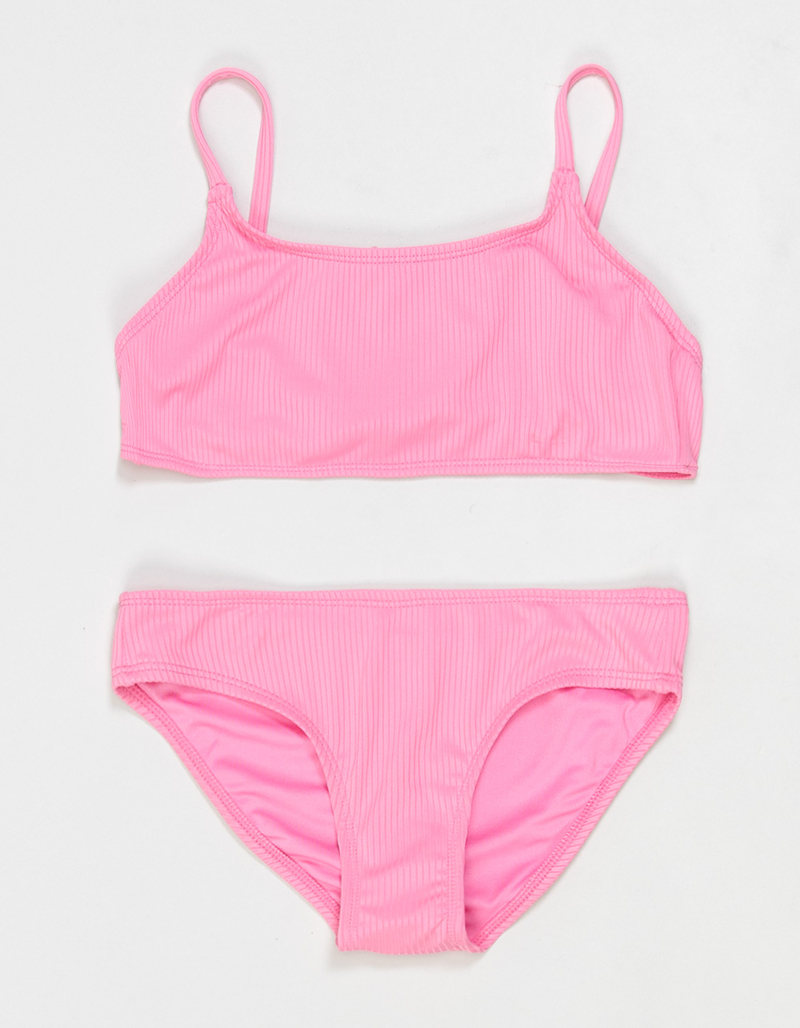 O'NEILL Dawnbreak Rib Girls Tie Back Bralette Bikini Set image number 0