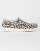 HEY DUDE Wendy Woven Cheetah Grey Womens Slip On Shoes image number 2