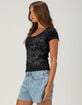 RUSTY Lavigne Womens Scoop Neck Tee image number 3