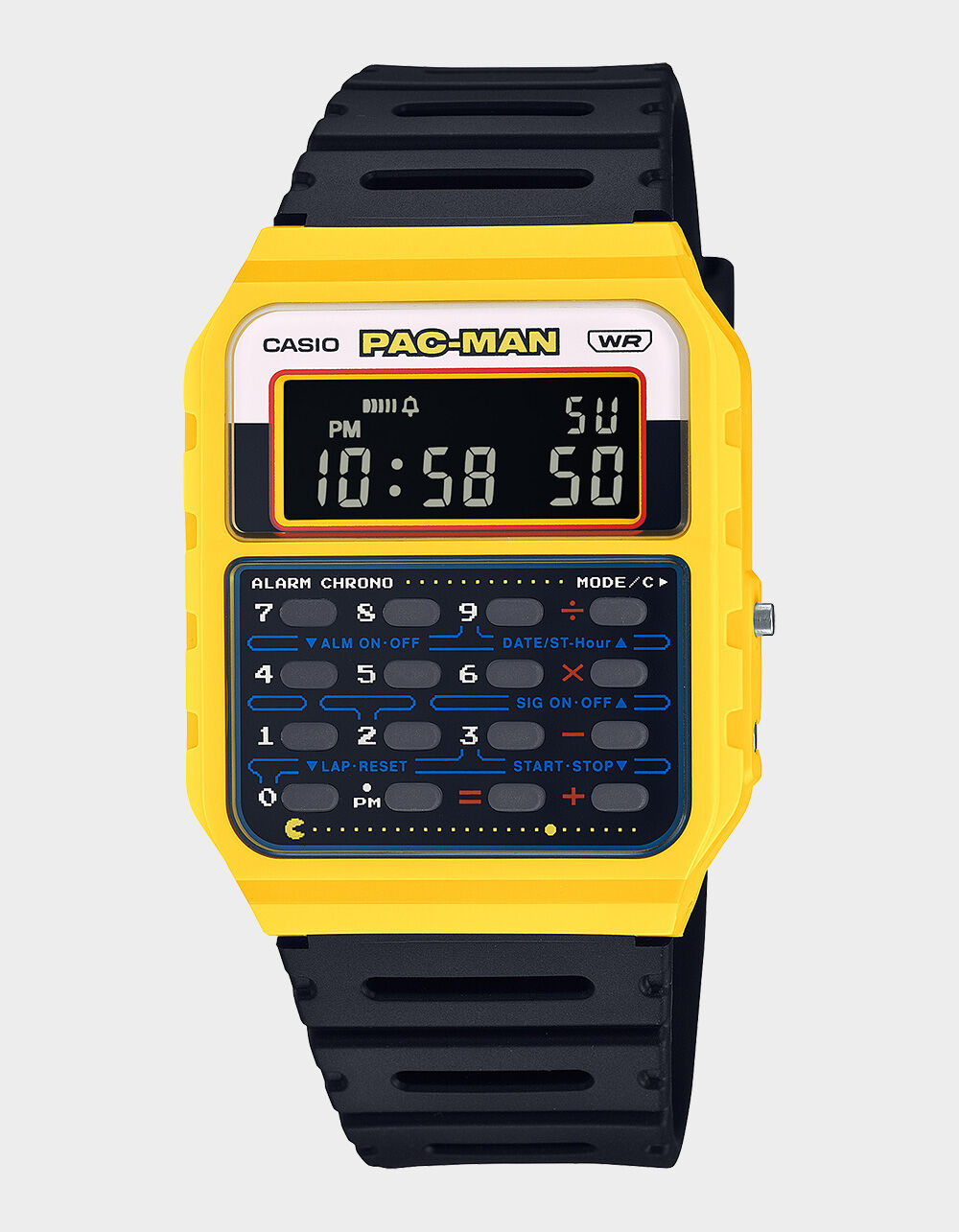 CASIO x PAC-MAN CA-53WPC-1B Watch - BLACK - ONE SIZE | Tillys