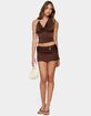 EDIKTED Isaiah Abstract Ring Mini Skirt image number 5