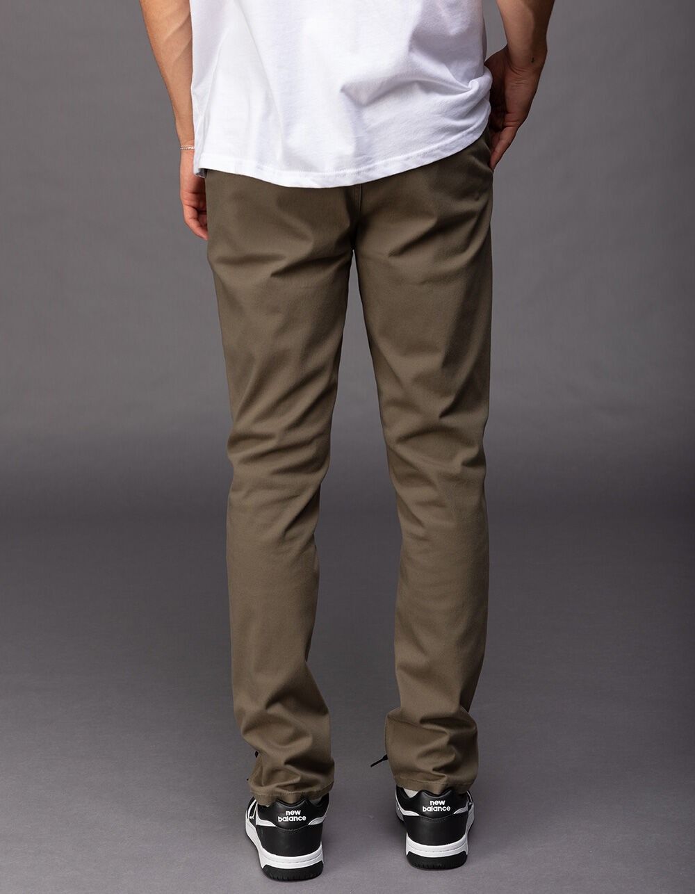 RSQ Mens Slim Taper Chino Pants - ARMY 