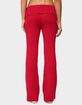 EDIKTED Adannah Foldover Ribbed Knit Pants image number 3