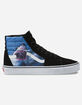 VANS x Shark Week Sk8-Hi Black & True White Shoes image number 1