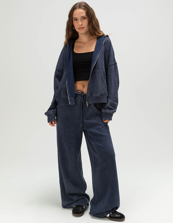 TILLYS Womens Oversized Zip-Up Hoodie Alternative Image