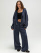 TILLYS Womens Oversized Zip-Up Hoodie image number 2