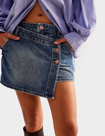 FREE PEOPLE Wynne Womens Denim Skirt Primary Image