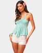 EDIKTED Butterfly Barbie&trade; Handkerchief Tank Top image number 2