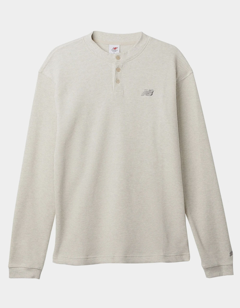 NEW BALANCE Numeric Waffle Knit Mens Long Sleeve Henley image number 0