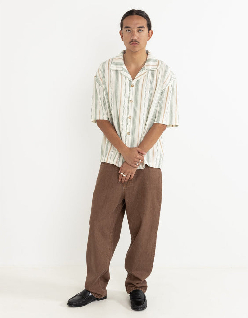 RHYTHM Relaxed Stripe Mens Button Up Shirt image number 4