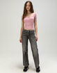 FREE PEOPLE So Soft Pointelle Womens Henley Top image number 2