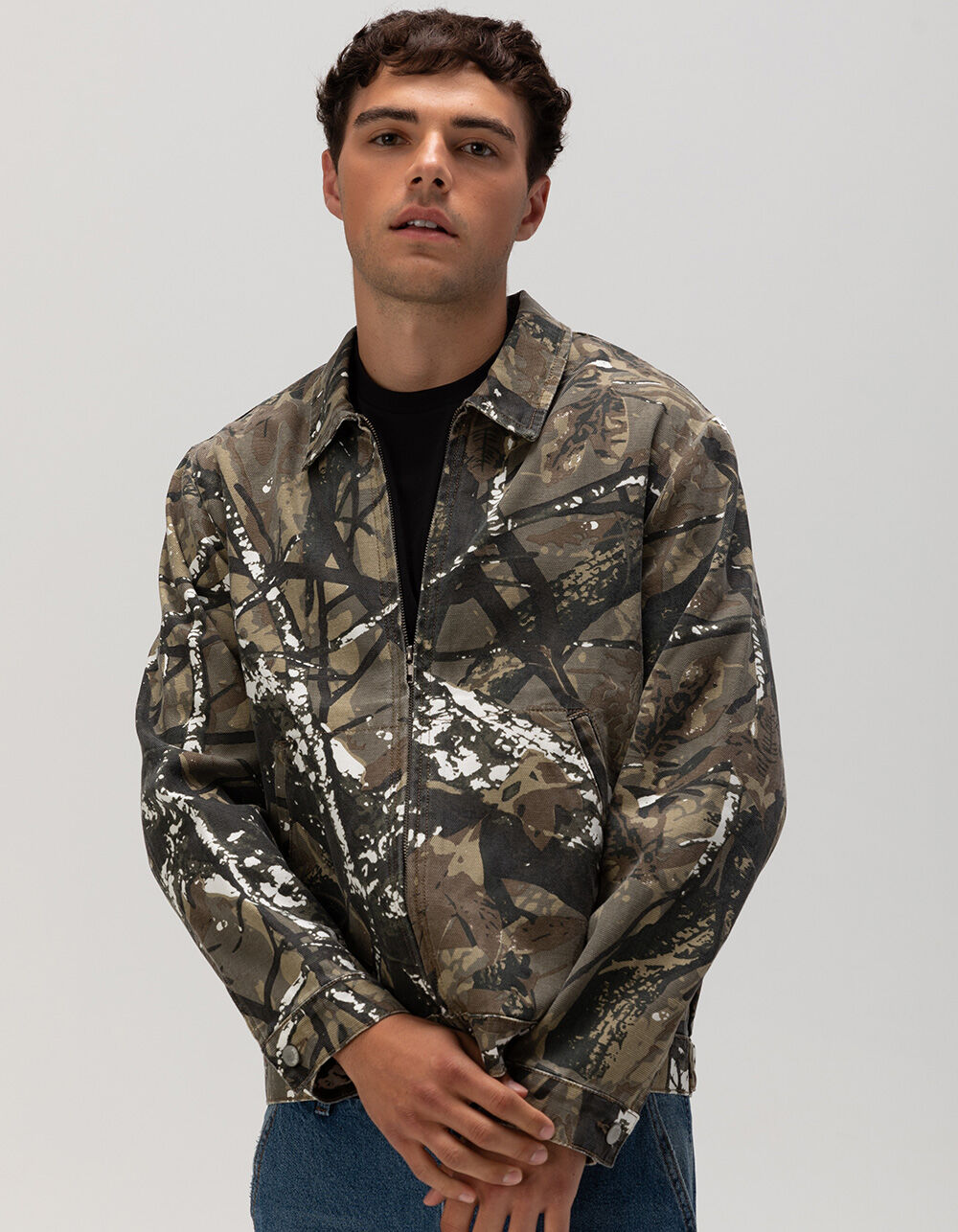 RSQ Mens Camo Canvas Workwear Jacket - CAMO | Tillys