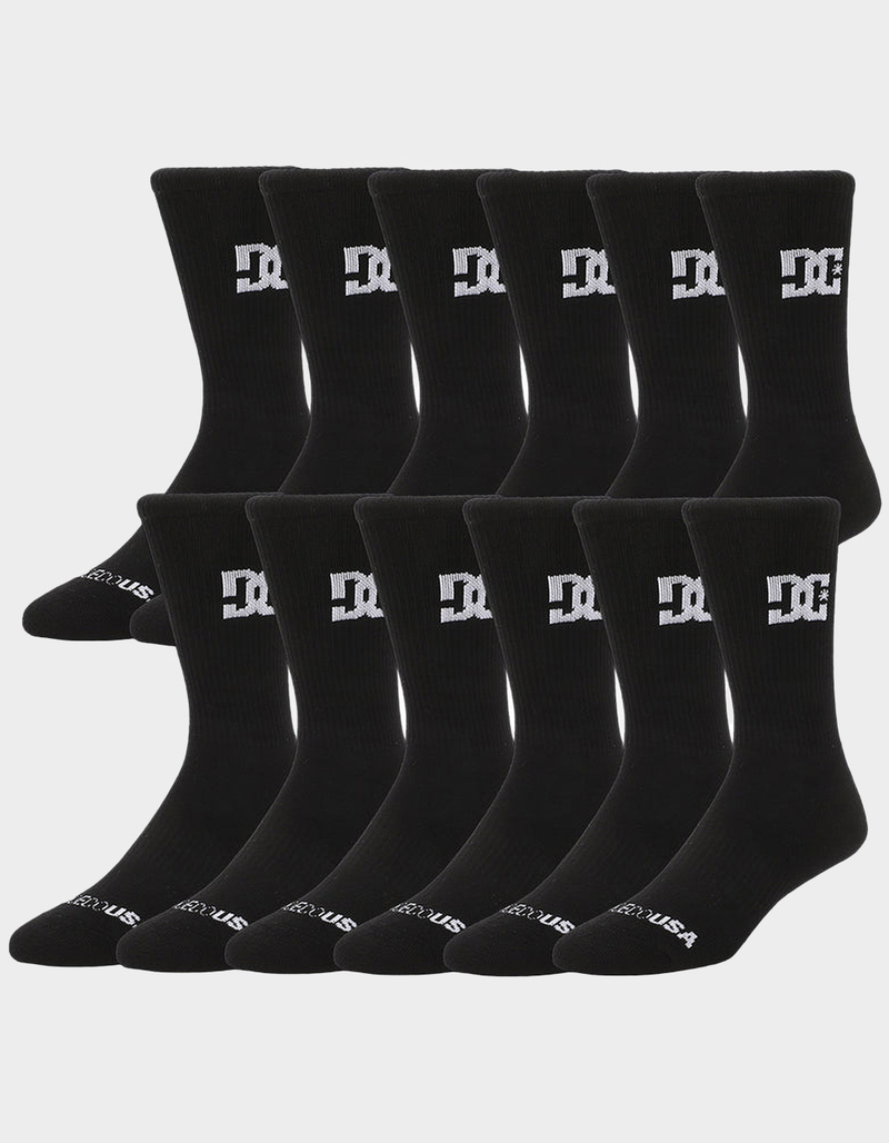DC Shoes 6 Pack Mens Crew Socks image number 0