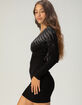 AFFLICTION Blade Killer Womens Long Sleeve Sweater Dress image number 3